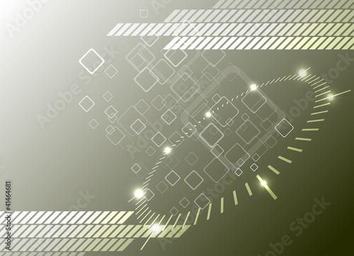 Hi-tech background. Vector Illustration