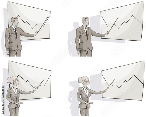 business presentation set