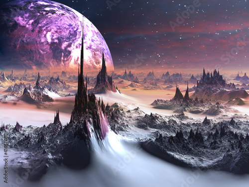 Fotografie Winter on Alien World