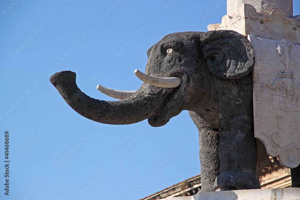 The Elephant, symbol of Catania, Italy
