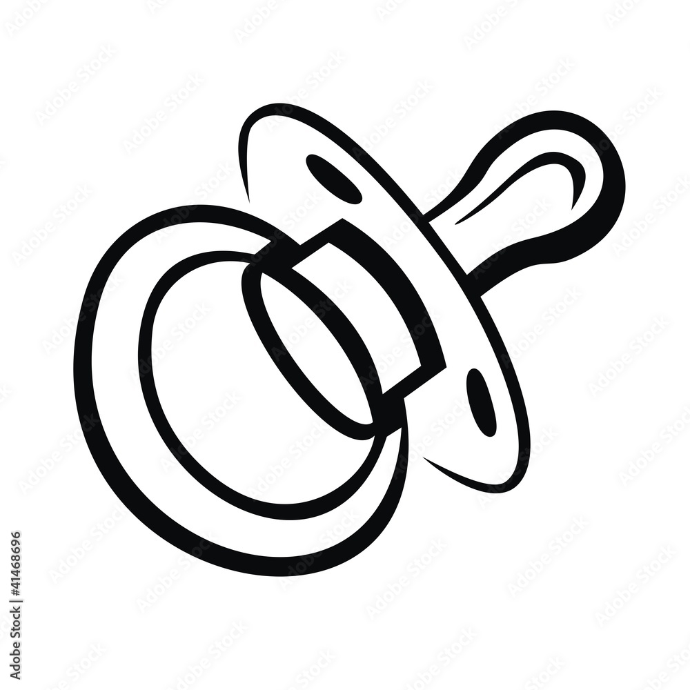 Schnuller Stock-Vektorgrafik | Adobe Stock