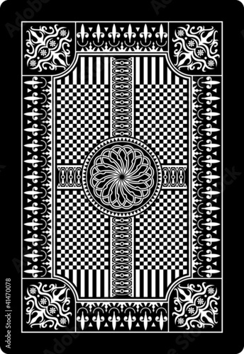 playing card back side 62x90 mm