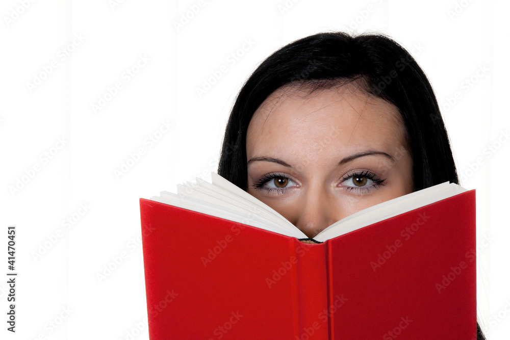 Frau mit Buch beim Lesen Frau mit Buch beim Lesen