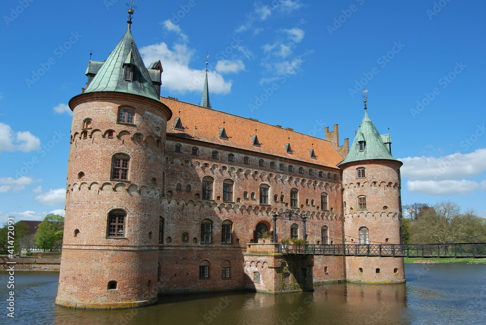 Facciata del castello danese