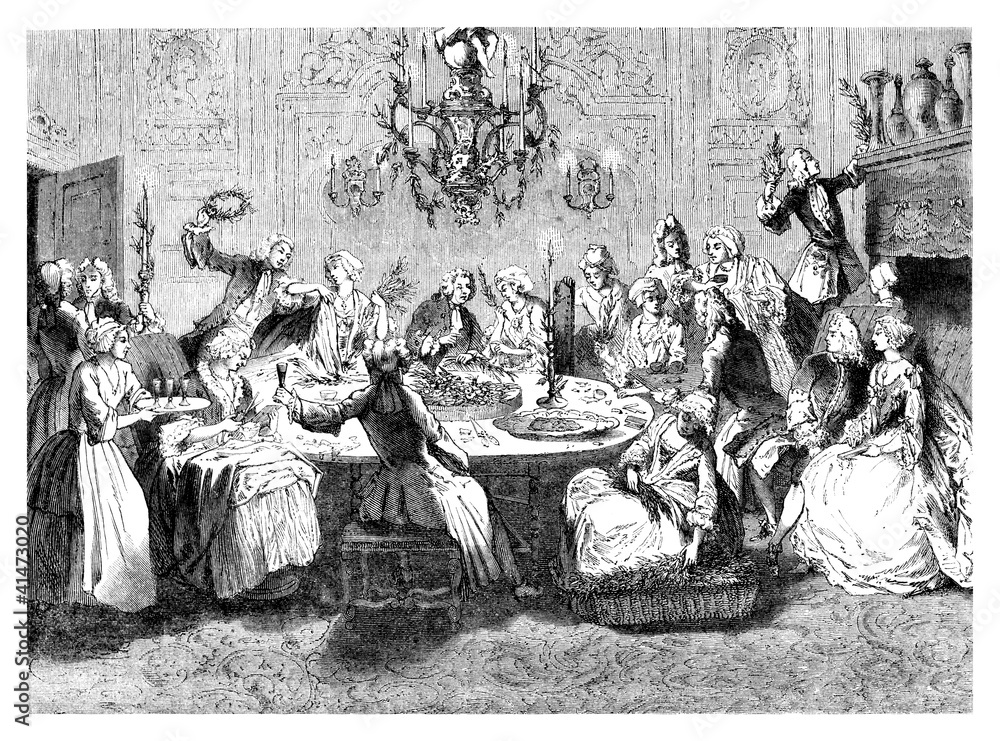 Preparing Festivities - 18th century