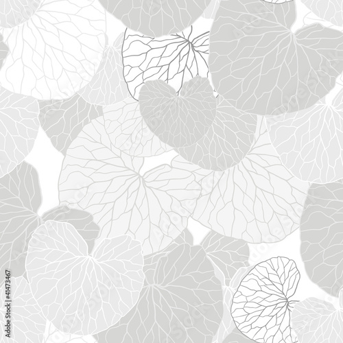 Fresh green leaves background - vector illustration
