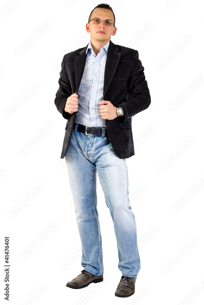 A businessman posing in studio A businessman posing in studio