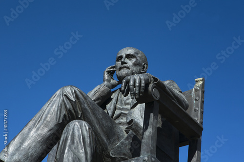 Obraz w ramie Juan Ramón Jiménez statue