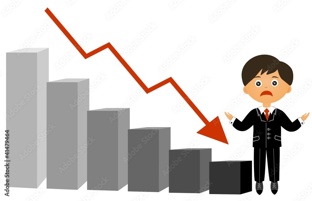 The young man is upset with crisis The young man is upset with crisis