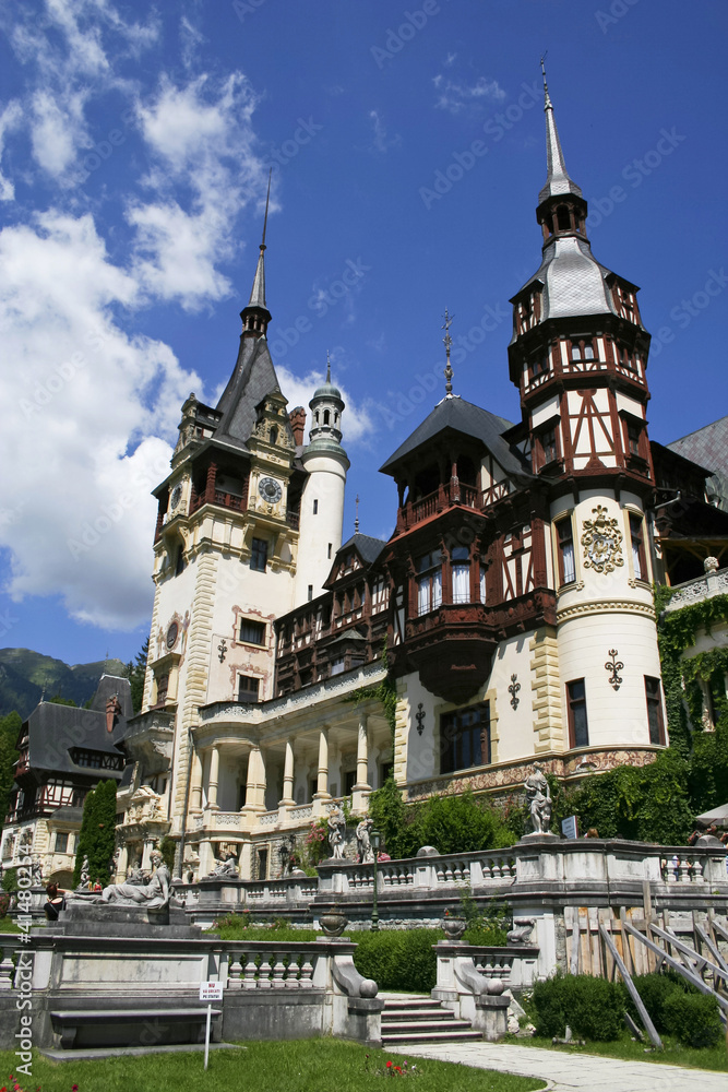 Peles castle in Sinaia, Romania Peles castle in Sinaia, Romania