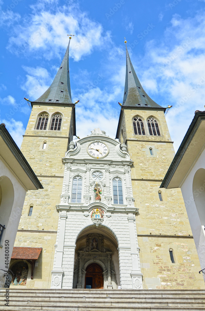 Luzerne - Hofkirche cathedral, Switzerland