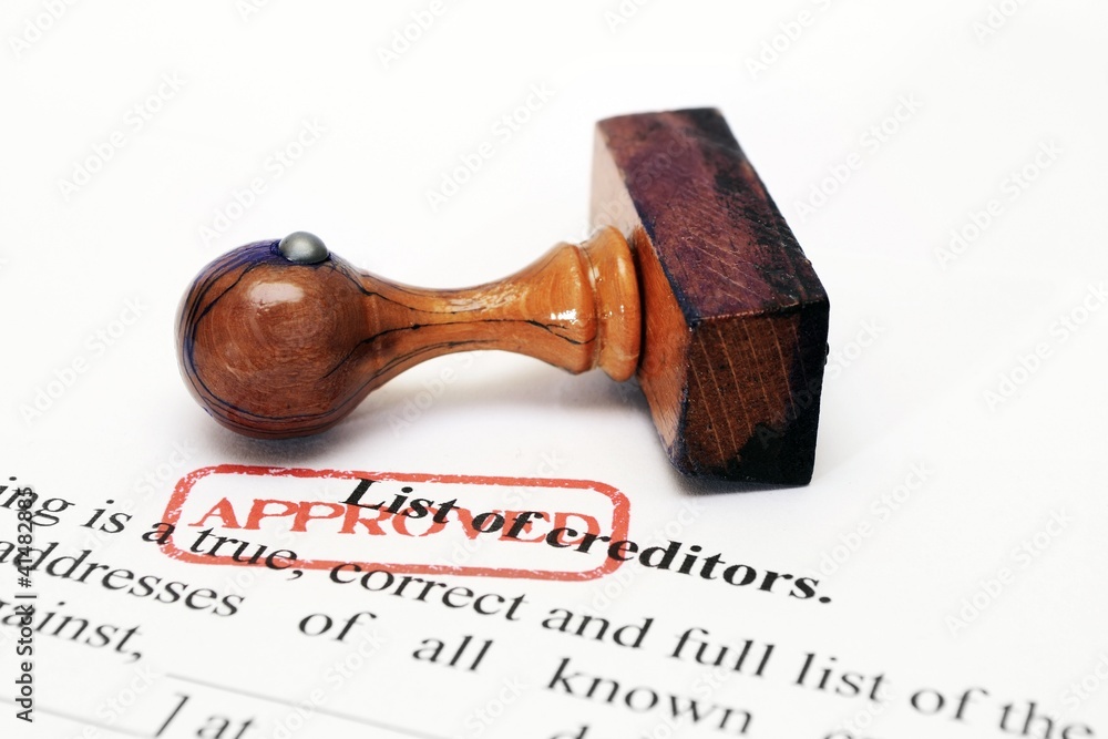 Creditor list - approved