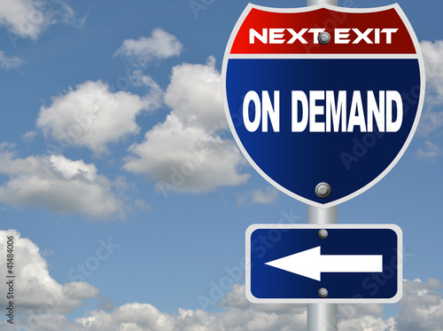 On demand road sign