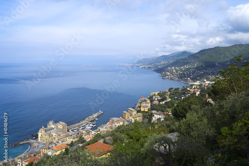 vista dall'alto di Camogli