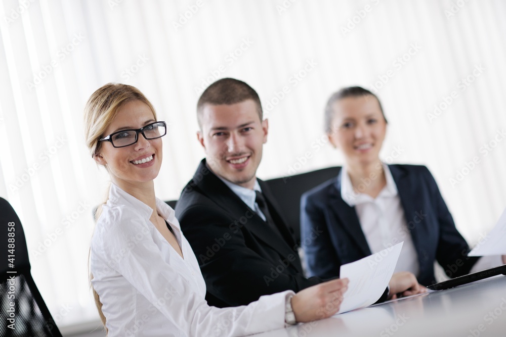 business people in a meeting at office business people in a meeting at office