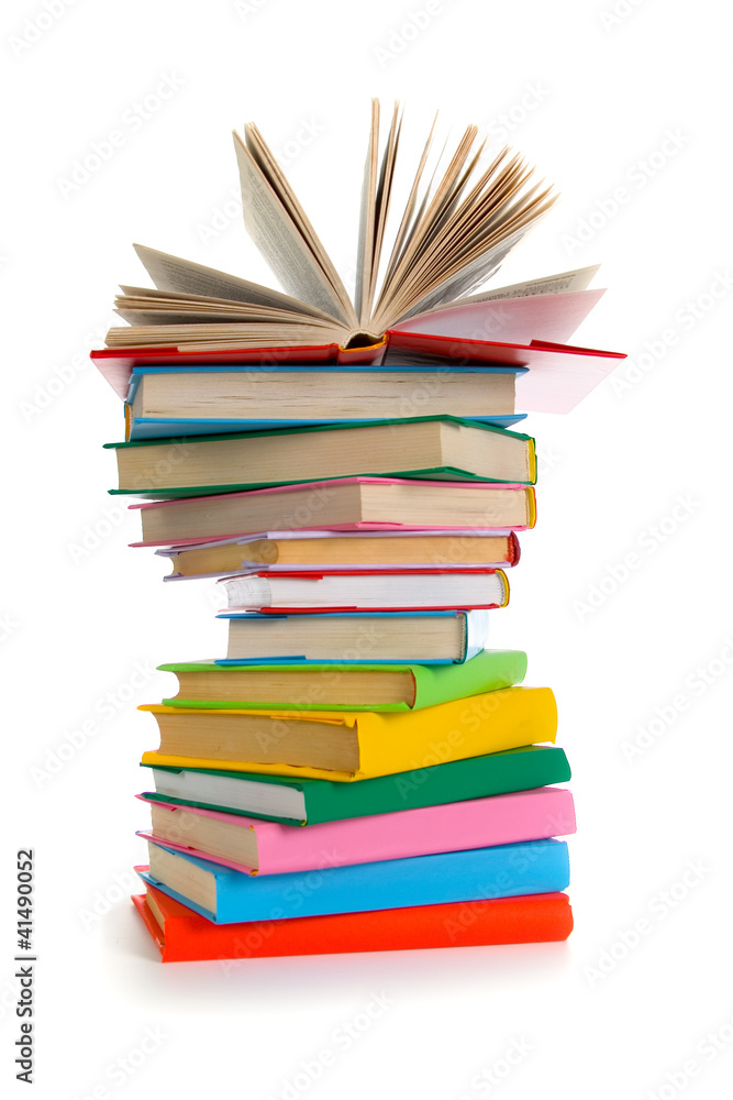 Stack of colorful books Stack of colorful books