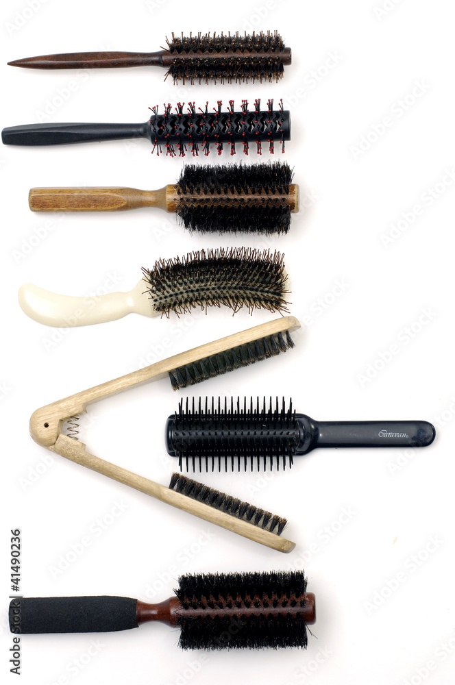 Professional make-up tools on white Professional make-up tools on white