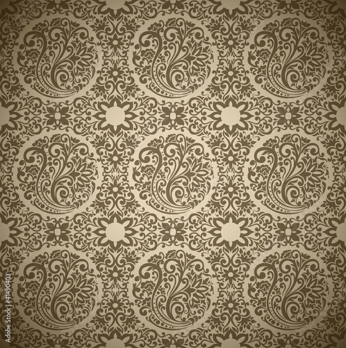 Seamless Damask wallpaper