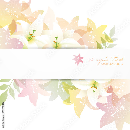 lilies background