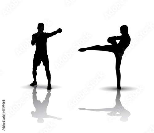 Boxing Silhouette