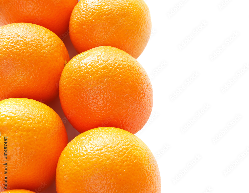 Oranges isolated on white background Oranges isolated on white background