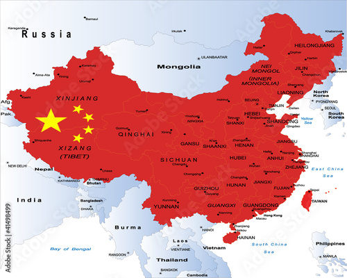 China-political map
