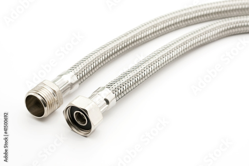 Braided steel water hose