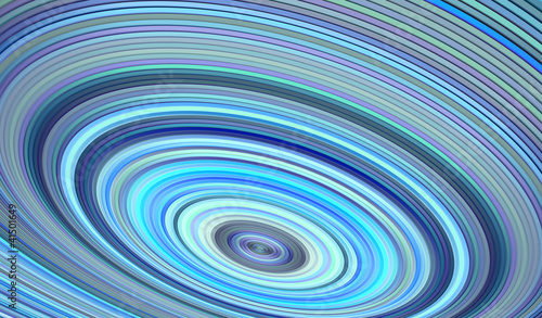 3d render concentric pipes tube abstract blue hole backdrop