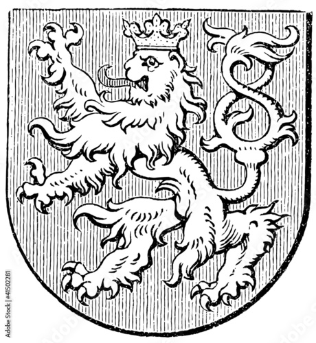 Coat of arms of the Kingdom of Bohemia, (Austro-Hungarian)