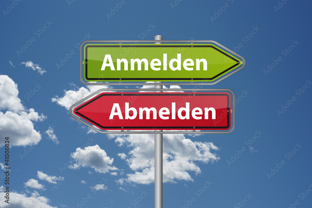 Anmelden - abmelden