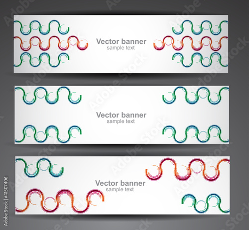 Set of abstract vector banners