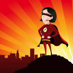 Fototapete Superhelden Super Hero - Female  © benchart
