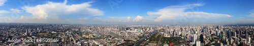 Panoramic view at the Bangkok