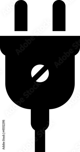 Vector icon isolated on white - Plug