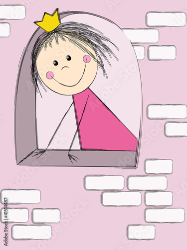 Princess in the castle window