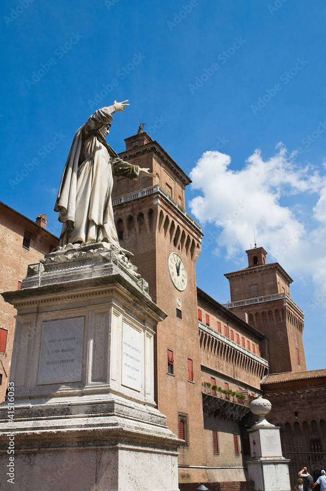Estense Castle. Ferrara. Emilia-Romagna. Italy. Estense Castle. Ferrara. Emilia-Romagna. Italy.