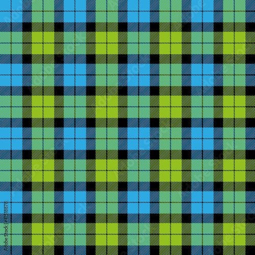 Tartan Muster grün blau