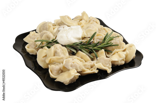 Ravioli on a plate