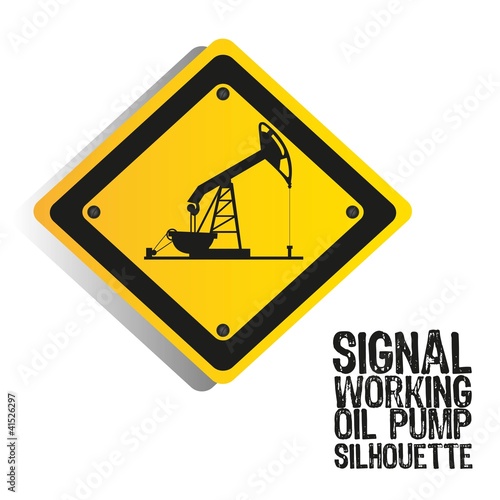 silhouette of an oil pump