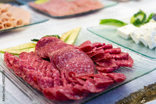 Tray with Salami