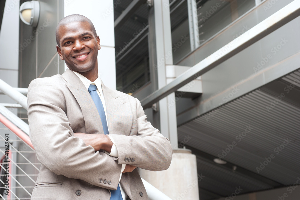 portrait of an African American businessman portrait of an African American businessman