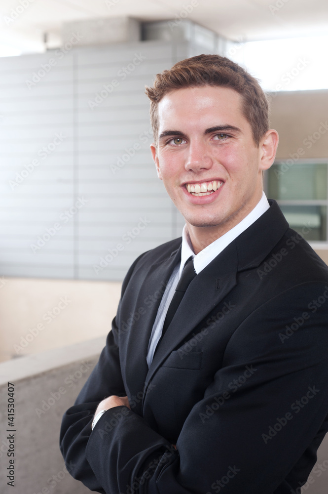 young handsome businessman young handsome businessman