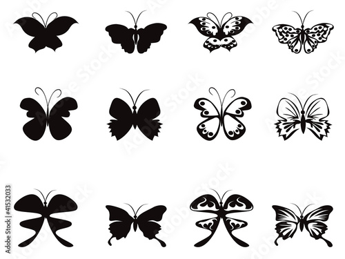 Butterfly pattern vector © HuHu Lin