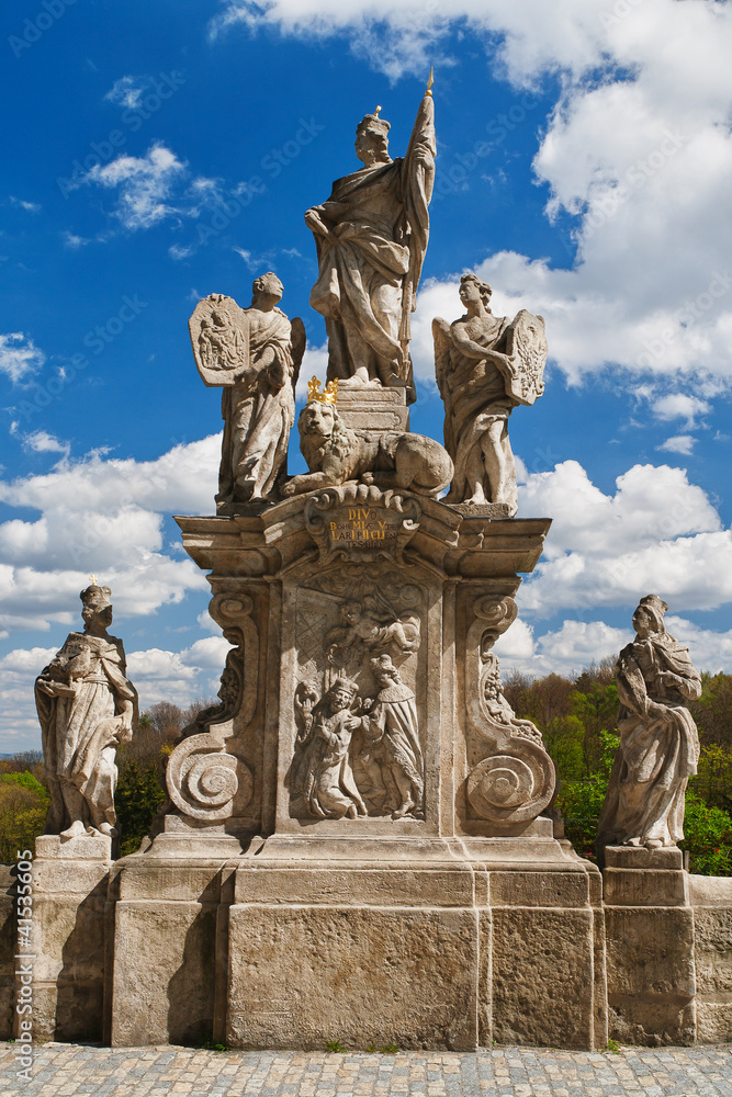 Statue of King in Kutna Hora, Czech
