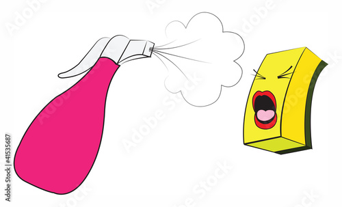 Funny cartoon cleaning complet