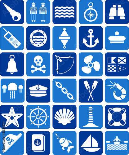 Nautical and marine icons