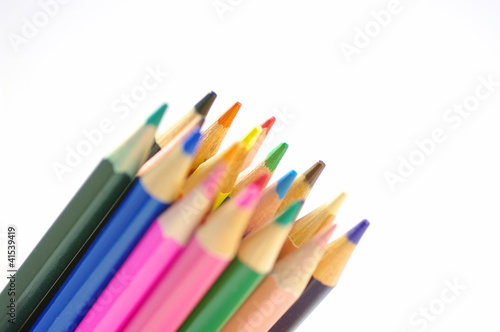 色鉛筆のクローズアップ