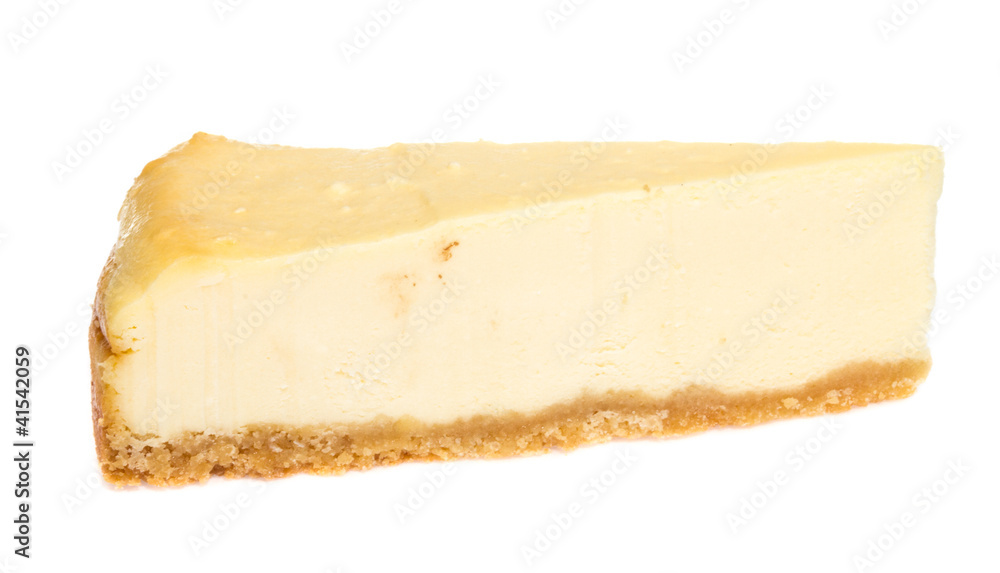 Cheesecake isolated on white background