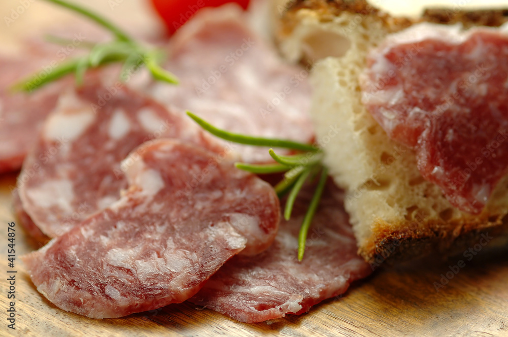 Sliced salami Sliced salami