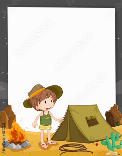 Camping kid